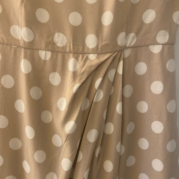 Prada Beige Polka Dot Midi Dress - Picture 3 of 7
